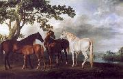 George Stubbs Mares and Foals in a Landscape. oil painting picture wholesale